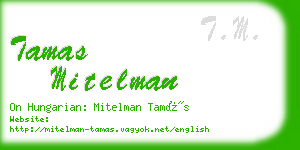 tamas mitelman business card